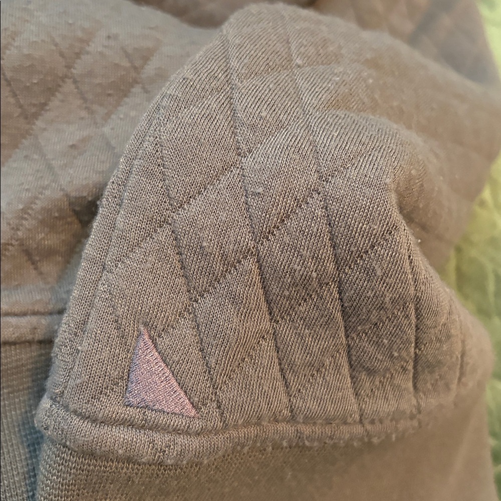 Untuckit Quilted Pullover Jacket Snaps Gray Men’s… - image 7